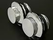 2 Chrome Pop-up Flush GAS Caps for Harley Davidson Softail Dyna Glide Road King