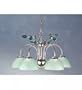 22W Green Leaf 5 Lt Chandelier Ceiling Fixture