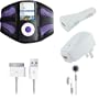 Apple iPod Nano 5G (Video Recorder) Purple Mesh Neoprene Sports Armband w/ USB 2in1 Sync and Charging Data Cable, USB Car Charger, USB Wall / Travel Charger, & Earphone / Headphones