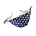 Loel® Sexy Lady Padded Athletic USA American Flag Fringe Tassel Swimsuits