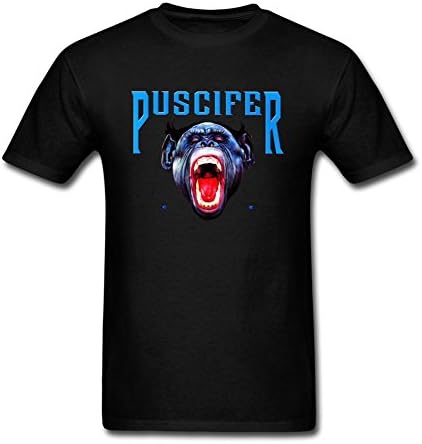 ESORRW Men's Design Puscifer Band Graphic Tee Shirt Black XXXL