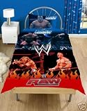 WWE RAW VS SMACKDOWN TWIN BED DUVET/QUILT COVER SET OFFICIAL LICENSED PRODUCT NEW TO AMAZON