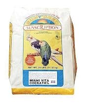 Sun Seed Company BSS14451 Miami Vita Mix Cockatiel Food, 25-Pound
