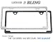 Swarovski Crystal Rhinestone Chrome License Plate Frame with Clear Crystal (NEW SlimLine Style)