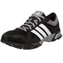 adidas Men's Marathon 10 M Running Shoe,Black/White/Aluminium,11.5 M