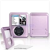 Solid Purple For Apple Ipod Nano 3rd Generation Gen 3G With Lens and Leg Stand Protective HARD Case Cover