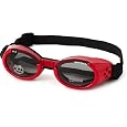 Doggles ILS Small Shiny Red Frame and Smoke Lens