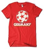 (Cybertela) Germany Soccer Ball Men's T-shirt Country Pride Tee