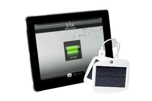 Solio Bolt Battery Pack + Solar Charger (Pearl White)
