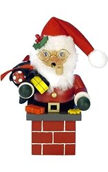 German Smoker - Santa Claus Down the Chimny - Red