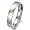 Lover's Heart Shape Titanium Stainless Steel Mens Ladies Promise Ring 