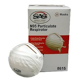 N95 Face Respiratory Mask Respirator.Particulate Respirators , Dust Mask, 15 IN THE BOX PLUS 5 FREE