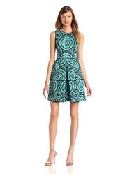 Taylor Dresses Women’s Print Jacquard Sheath Dress