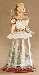 Nicol Sayre "A Christmas Wish" Angel on Cloche Bell Jar