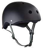 Skate Helmet - Matt Black - Size Medium (55 - 56cm)