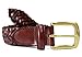 796-OXB - Toneka Men’s Woven Oxblood/Cordovan Full grain Braided Leather Dress Belt