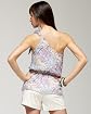 Silk One Shoulder Printed Top Product Image