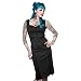 Living Dead Souls Kleid EVELYN STRIPE DRESS black S