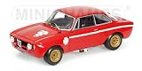 ALFA ROMEO GTA 1300 JUNIOR RED LHD Diecast Model Car in 1:18 Scale by Minichamps