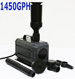 SUBMERSIBLE KOI POND FOUNTAIN PUMP 1450GPH 150W