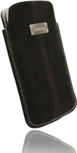 Krusell Luna Nubuck Handytasche f&uuml;r HTC Desire Z schwarz