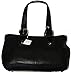 Authentic Coach Soho Black Leather Double Strap Zip Satchel Handbag Tote 13109