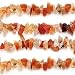 Carnelian Variegated Gemstone Chips 7 X 4mm /34 Inch Strand