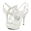 Wild Rose Dinah09 Heels Silver Silk
