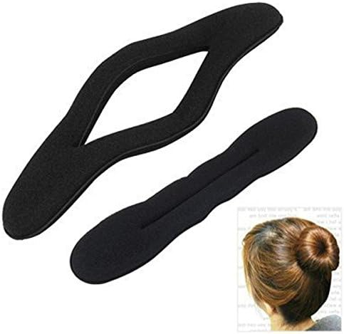 OPCC 6pcs Magic Foam Sponge Clip Hair Styling Donut Bun Former Maker (3 Large+3 Small),1PCS Opcc Sticky Notes included