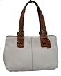 Coach Leather Handbag - Computer Diaper Multifunction White Saddle Satchel Tote Bag 13110