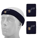adidas Utah Jazz Navy Blue Headband & Wristband Set