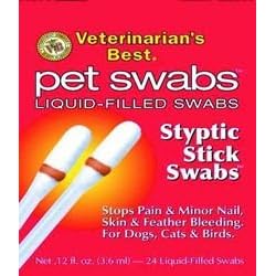 Veterinarian's Best Styptic Stick Pet Swabs (24-pack container)