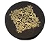 18 In. Frame Drum w/Black Head and Gold Design