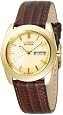 Citizen Men`s BM8002-01P Eco-Drive Gold-Tone Leather Watch