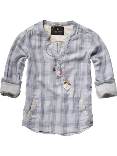 Maison Scotch Damen Top 12210153704 - bonded tunic with jute welt pockets,Gr. 38 (Size 2 / Preisvergleich