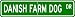 Danish Farm Dog STREET SIGN ~ High Quality Aluminum ~ Dog Lover