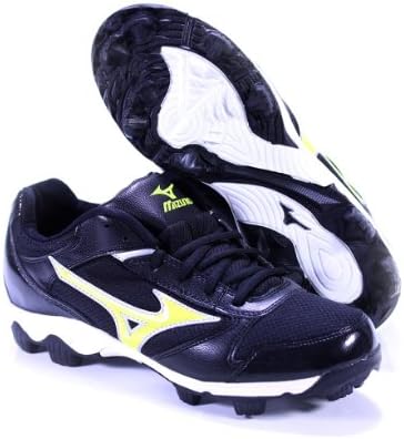 FINCH FRANCHISE 4 BY MIZUNO WOMEN'S SOFTBALL MOLDED CLEATS BLACK OPTIC YELLOW US WOMEN'S 7M