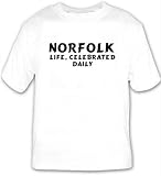 Norfolk: Life, Celebrated Daily T-shirt Large White