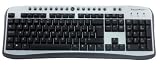 Electronics : COMPUTER PC MULTIMEDIA KEYBOARD PS2 PS/2 - BLACK SILVER