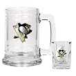Pittsburgh Penguins NHL Boilermaker Set - Primary Logo by Great American Products