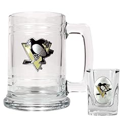 Pittsburgh Penguins NHL Boilermaker Set - Primary Logo by Great American Products