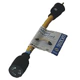 Buy Coleman Cable 09020 12 3 9-Inch Generator Cord Adapter, 5-15P to L5-20R by Coleman Cable