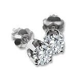 3/4 carat dtw Better Quality Princess Cut Solitaire Diamond Studs