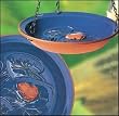 Garden Song&reg; 4103-4 Terra Cotta Lily Pad Hanging Birdbath