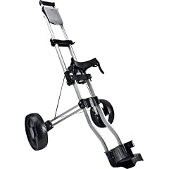 LONGRIDGE GOLF EQUIPMENT DUO CART TWIN FRAME TROLLEY, SILVER / BLACK