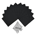 (13 Piece Set) MagicFiber Ultra Fine Goja Microfiber Cleaning Cloths for LCD Screens, DSLR Camera Lens, Glasses and other delicate surfaces (12 Black, 1 Grey / Premium 200mg) - Removes fingerprints and oil with just a swipe! - Perfect for Tablets (iPad, Xoom, Galaxy Tab, Kindle, Nook), Smart Phones (iPhone, HTC, Droid, Android, Blackberry), Laptop and LCD TV screens