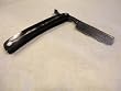 Damascus Steel Straight Razor with Buffalo Horn Handle