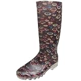Adi Designs Womens Floral Print Rain Boots