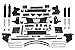 Tuff Country 35940KH Lift Kit w/Shock 5.5 in. Front/5 in. Rear Lift Lift Kit w/Shock
