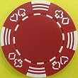 100 Royal Casino Suited Poker Chips - Red